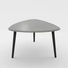 Столик треугольный Dallas junior 55x58x42 см серый Без бренда