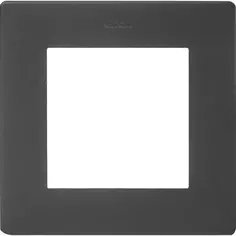 Рамка для розеток и выключателей Simon 24 1 пост цвет графит