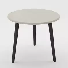 Столик круглый Orin 50x50x42 см кремовый Без бренда