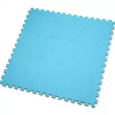 Мягкий пол пазл 33x33 см цвет голубой Без бренда