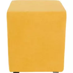 Пуф каркасный ПВХ Jane 5 желтый 35x35x42 см Без бренда