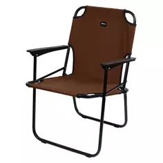 Кресло КС4-LM/К складной 58x60.5x75 сталь/полиэстер цвет коричневый Без бренда