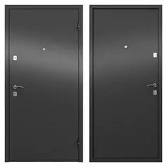 Дверь входная металлическая Стаф 950х2050 мм правая, цвет черный Torex