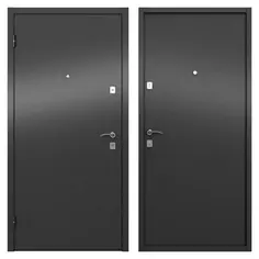 Дверь входная металлическая Стаф 860х2050 мм левая, цвет черный Torex