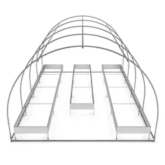 Набор грядок для теплицы оцинкованная 3x4 м Без бренда