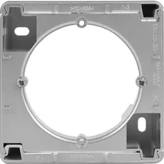 Коробка для наружного монтажа Schneider Electric Glossa 1 пост цвет алюминий