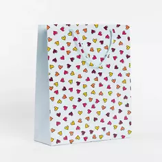 Пакет подарочный С любовью 25.5x36 см разноцветный Симфония