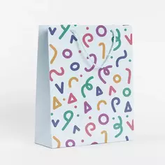 Пакет подарочный Конфетти 25.5x36 см цвет разноцветный Симфония