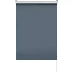Штора рулонная блэкаут Эскар 50x160 см серо-синяя Denim 1