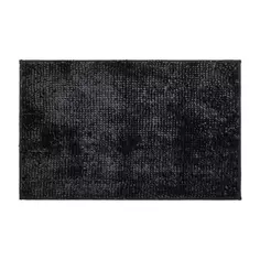 Коврик для ванной комнаты Moroshka Expressia 50x80 см цвет черный