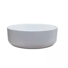 Раковина накладная Slim Krug White 37 см цвет белый Без бренда