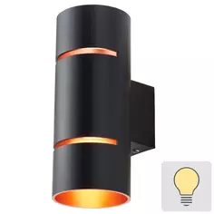 Настенный светильник светодиодный Inspire Tubbo, желтый свет, цвет черный