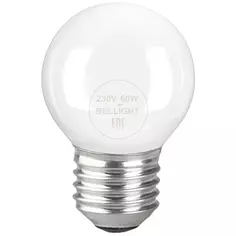 Лампа накаливания Bellight Е27 230 В 60 Вт шар 660 лм теплый белый цвет света для диммера