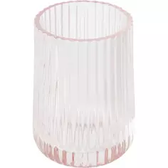 Стакан для зубных щеток Vidage Тимьян стекло цвет розовый