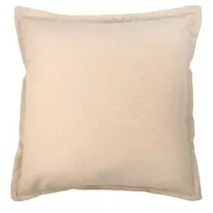 Подушка Азора 43x43 см цвет кремовый Linen Way