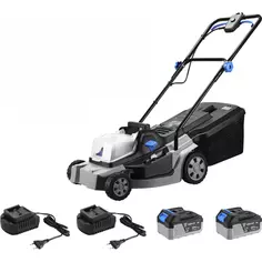 Газонокосилка аккумуляторная Deko DKLM40V PRO 20 В 40 см 2x4 Ач АКБ и ЗУ входит в комплект ДЕКО