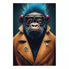 Картина на холсте Стильный Monkey 30x40 см Без бренда