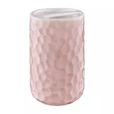 Стакан для зубных щеток с разделителем Rosy керамика цвет розовый Без бренда