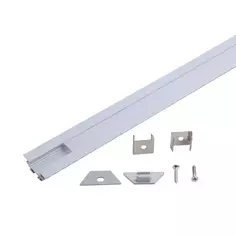 Профиль Gauss для светодиодной ленты алюминиевый 2 м накладной угловой под ленту 10 мм цвет белый