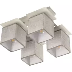 Люстра потолочная Escada 1129/4PL Grey, 4 лампы, 12 м², цвет белый/серый