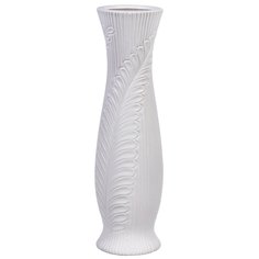 Ваза для сухоцветов керамика, напольная, 60 см, Лист, Y4-7264, белая
