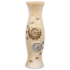 Ваза для сухоцветов керамика, напольная, 60 см, Аксинья, Y4-7261, бежевая
