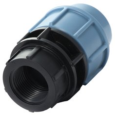 ПНД муфта d50х1" 1/2, внутренняя резьба, STR СТР