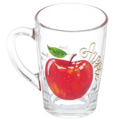 Кружка стекло, 300 мл, Капучино Полезное яблоко, ОСЗ, с1334 Osz