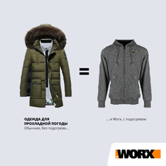 Куртка Worx WA4660 черная 2XL
