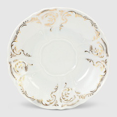 Чашка с блюдцем Bernadotte 240 мл 160 мм высокое золотой орнамент