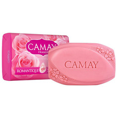 Мыло кусковое мыло CAMAY Романтик, 85 г, аромат алых роз
