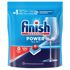 Капсулы и таблетки для посудомоечных машин таблетки для ПММ FINISH Power All in 1 100шт