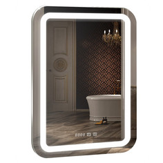 Зеркала для ванной с подсветкой зеркало для ванной Мальта 80х55см сенсорный выключатель Silver Mirrors