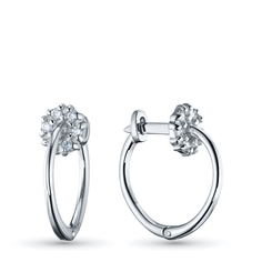 Серьги из серебра э0612сг08200353_white ЭПЛ Даймонд