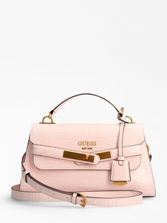 Сумка С Ручками «Enisa» С Имитацией Крокодиловой Кожи Guess