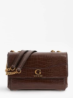 Сумка На Ремне «Nell» С Принтом С Имитацией Крокодиловой Кожи Guess