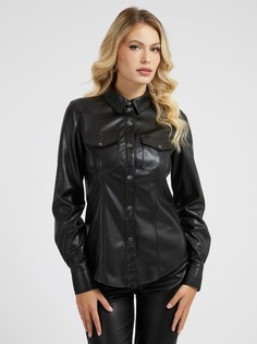 Рубашка Искусственная Кожа Guess