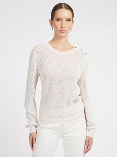 Джемпер С Узором Из Логотипов Guess