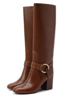 Кожаные сапоги Demi Chloé Chloe