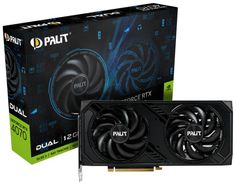 Видеокарта PCI-E Palit GeForce RTX 4070 Dual (NED4070019K9-1047D) 12GB GDDR6X 192bit 5nm 1920/21000MHz HDMI/3*DP