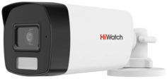 Видеокамера HiWatch DS-T220A (3.6mm) 2Мп уличная цилиндрическая HD-TVI с гибридной подсветкой EXIR/LED до 40м и встроенным микрофоном (AoC)