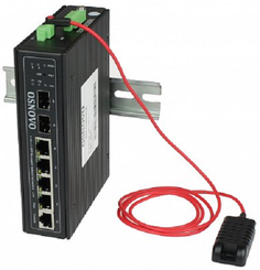 Коммутатор OSNOVO SW-70402/ILS промышленный управляемый (L2+) Gigabit Ethernet на 4GE RJ45 + 2 GE SFP порта с функцией мониторинга температуры/ влажно