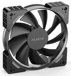 Вентилятор для корпуса ALSEYE NEO N12-B 120*120*25 mm, 700-1800rpm, 62.46CFM, 37.8dBA, 4-pin PWM
