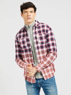 Рубашка В Крупную Клетку Guess