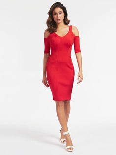 Платье В Резинку Вырезы На Рукавах Guess