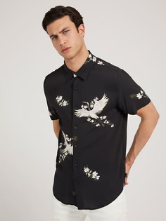 Принтованная Рубашка Короткий Рукав Guess