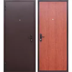 Дверь входная металлическая Стройгост 5, 860 мм, левая, цвет рустикальный дуб Без бренда