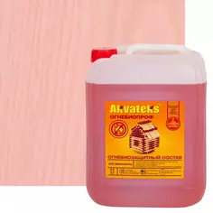 Пропитка огнебиозащитная для древесины Akvateks DIY I и II группа эффективности цвет индикаторный розовый 11 кг Акватекс