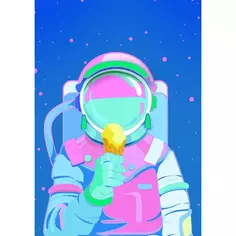 Постер «Мечта космонавта» 21x29.7 мм Без бренда
