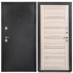 Дверь входная металлическая Порта Р-2 Riviera Ice 980 мм правая цвет антик серебро Без бренда